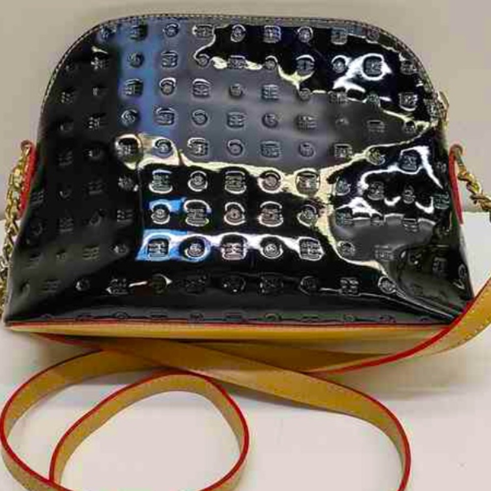 Arcadia Crossbody Bag Black Patent Leather NWOT - never used